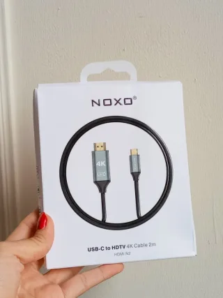 Кабель Noxo USB-C to HDTV 4K 2m (HDMI-N2) для вывода изображения с телефона на большой экран, Default