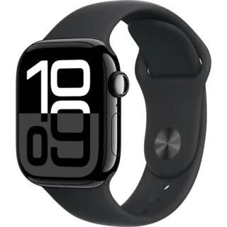 Apple Watch Series 11, 46mm Jet Black Black Sport Band M/L