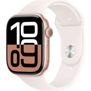 Apple Watch Series 11, 46mm Rose Gold Light Blush Sport Band S/M