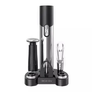 Винный набор Circle Joy 5 in 1 Set in a Gift Box, Black